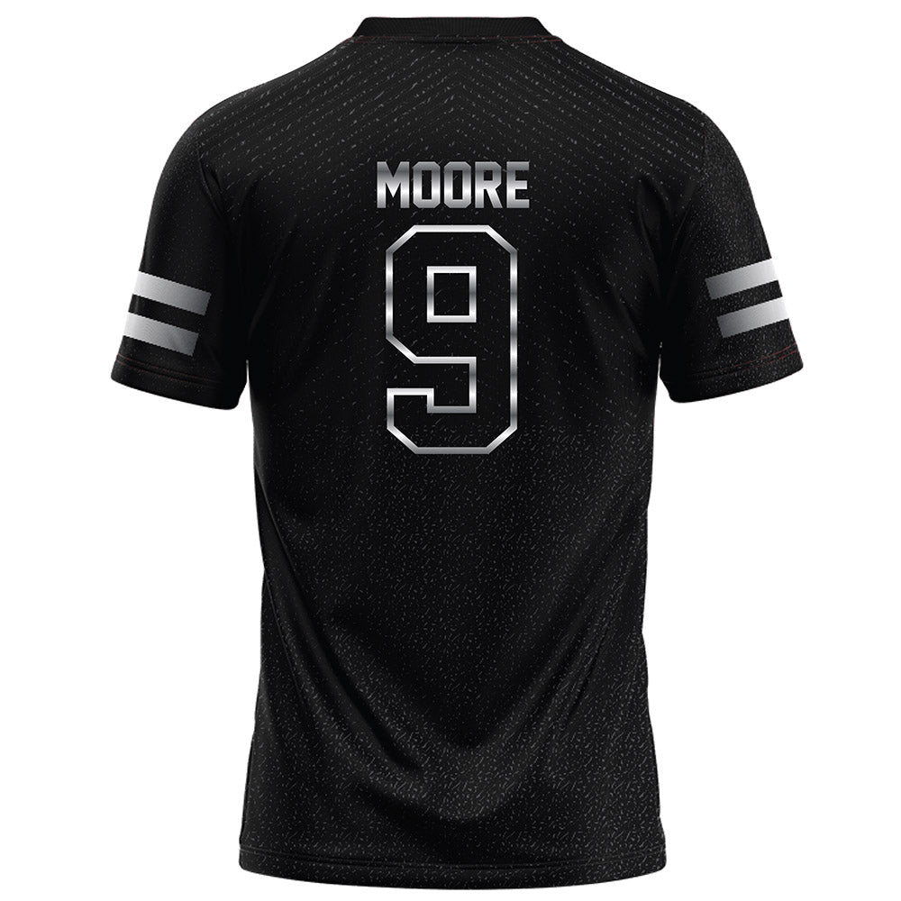 Arkansas State - NCAA Football : Kam Moore - Melange Black Football Jersey-1