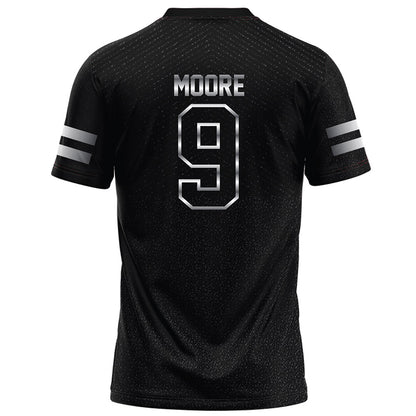 Arkansas State - NCAA Football : Kam Moore - Melange Black Football Jersey-1
