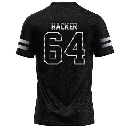Arkansas State - NCAA Football : Noah Hacker - Melange Black Football Jersey-1
