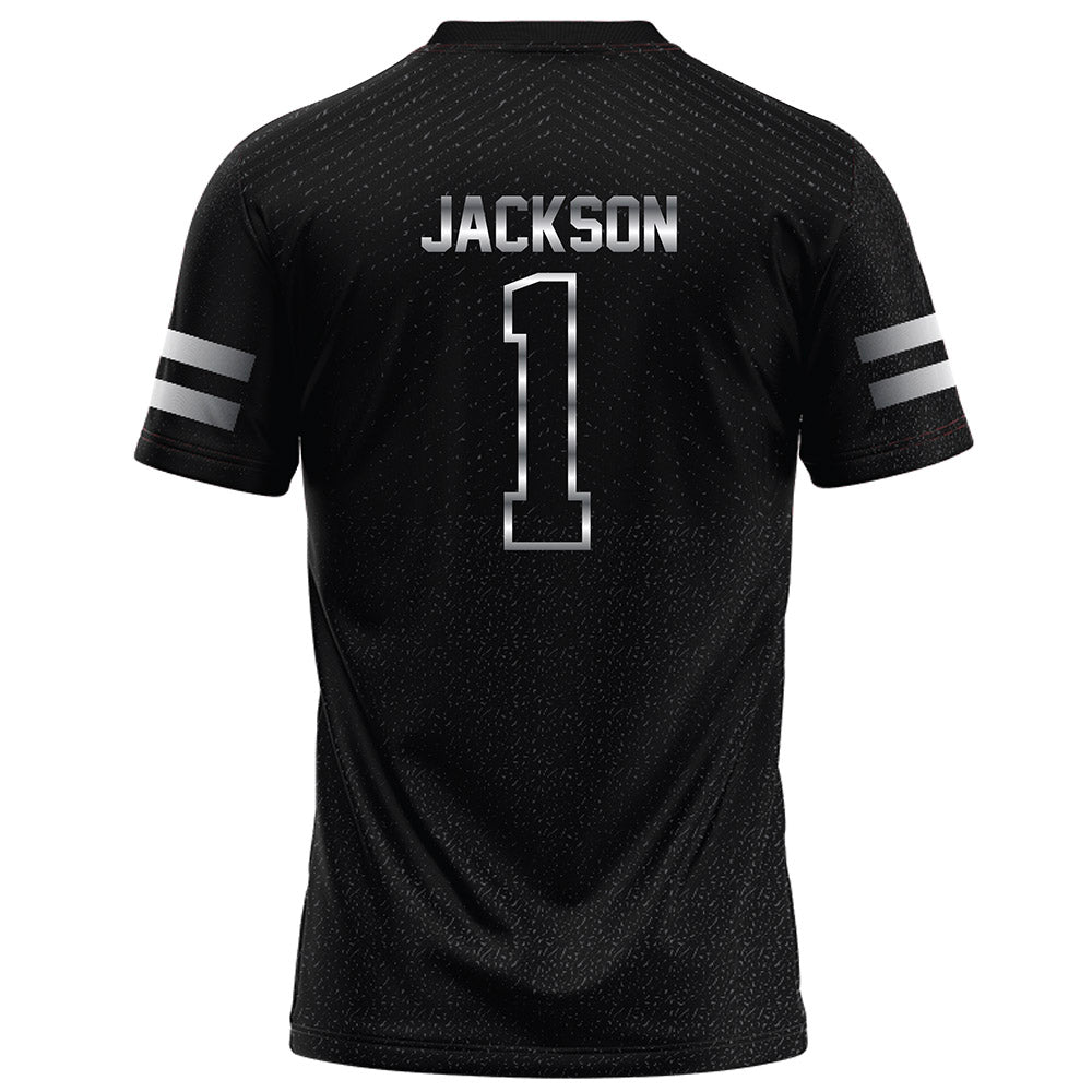 Arkansas State - NCAA Football : Braden Jackson - Melange Black Football Jersey-1