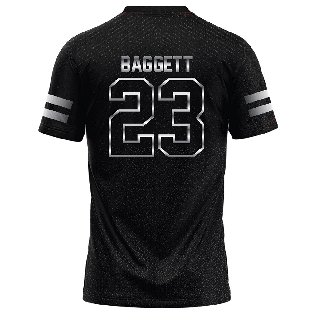 Arkansas State - NCAA Football : Solomon Baggett - Melange Black Football Jersey-1