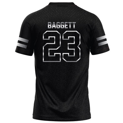 Arkansas State - NCAA Football : Solomon Baggett - Melange Black Football Jersey-1