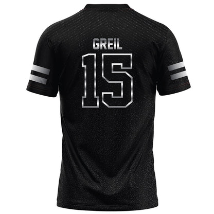 Arkansas State - NCAA Football : Brandon Greil - Melange Black Football Jersey