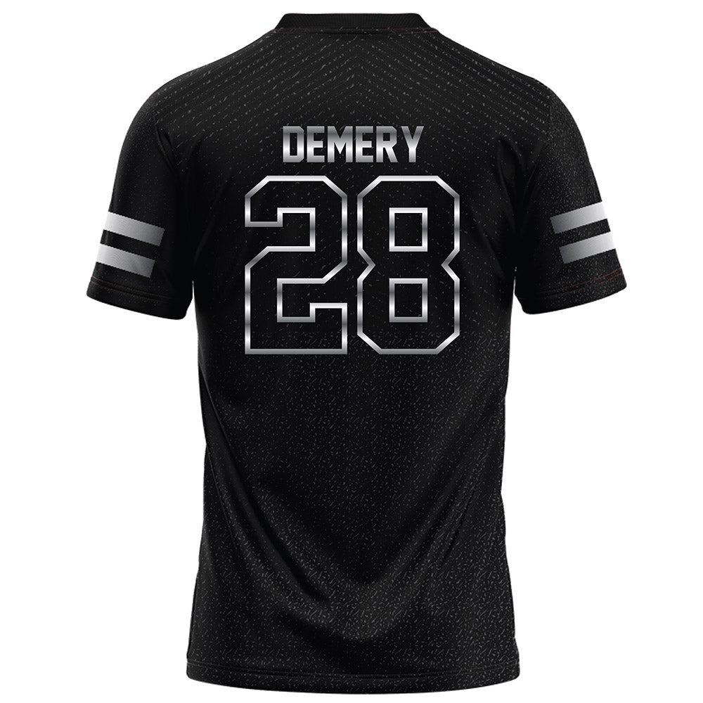 Arkansas State - NCAA Football : Daniel Demery - Melange Black Football Jersey-1
