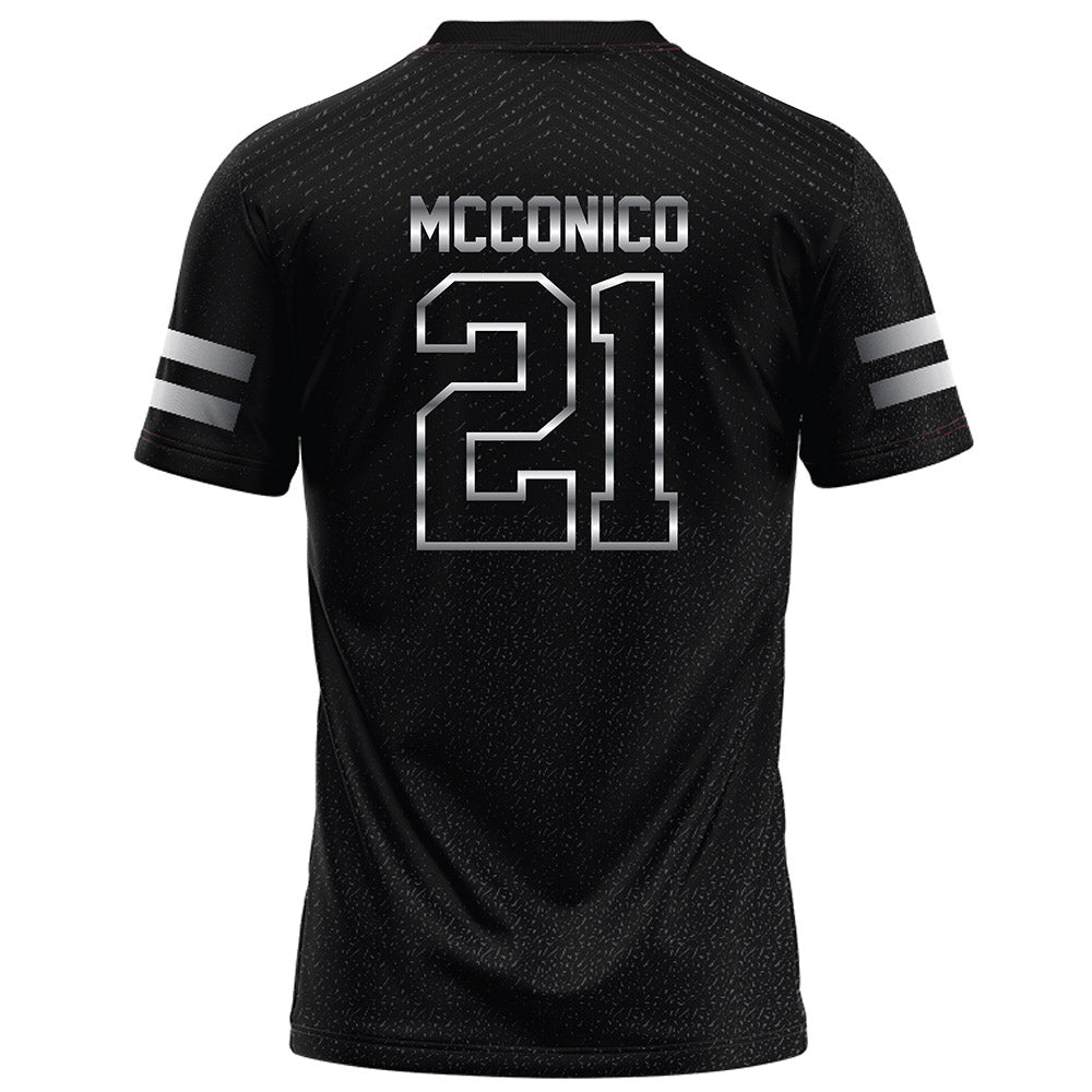 Arkansas State - NCAA Football : Malik McConico - Melange Black Football Jersey-1