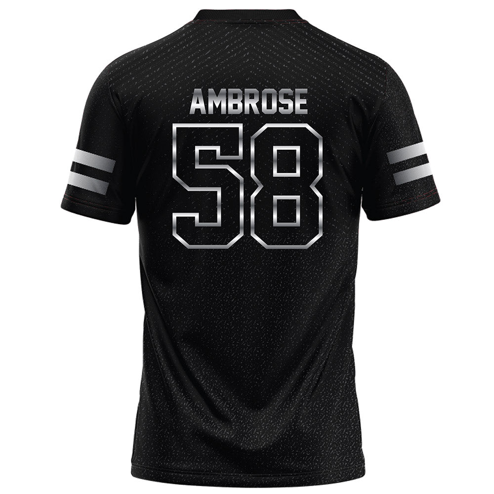 Arkansas State - NCAA Football : Cameron Ambrose - Melange Black Football Jersey