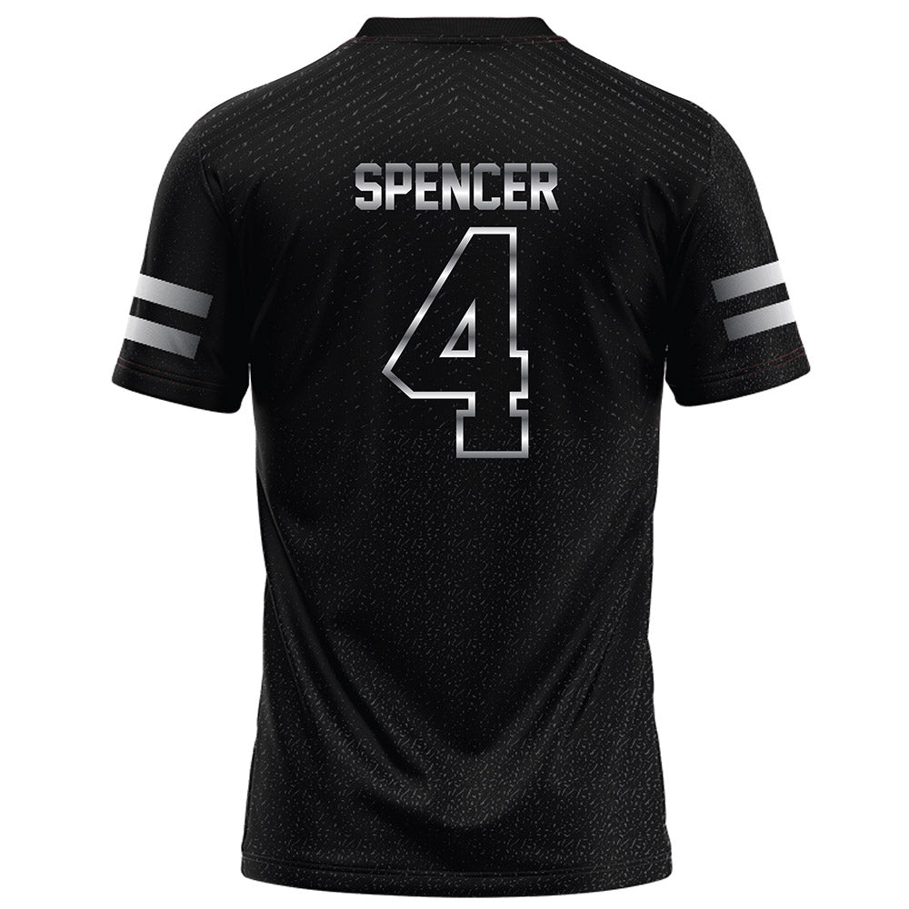 Arkansas State - NCAA Football : Devin Spencer - Melange Black Football Jersey-1