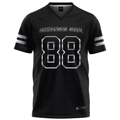 Arkansas State - NCAA Football : Andrew Staten - Melange Black Football Jersey-0