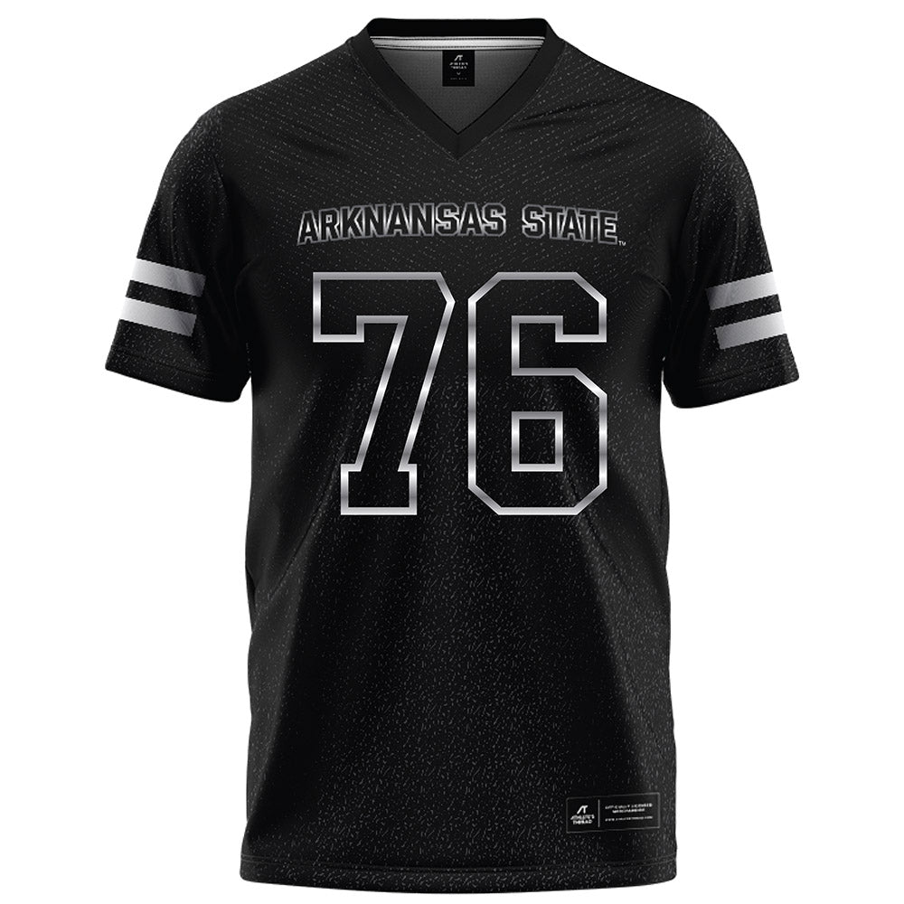 Arkansas State - NCAA Football : Trason Hunt - Melange Black Football Jersey