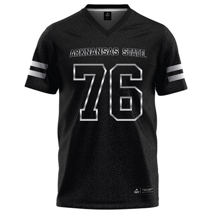 Arkansas State - NCAA Football : Trason Hunt - Melange Black Football Jersey