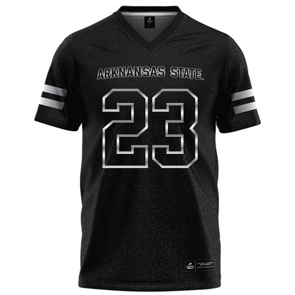 Arkansas State - NCAA Football : Solomon Baggett - Melange Black Football Jersey-0