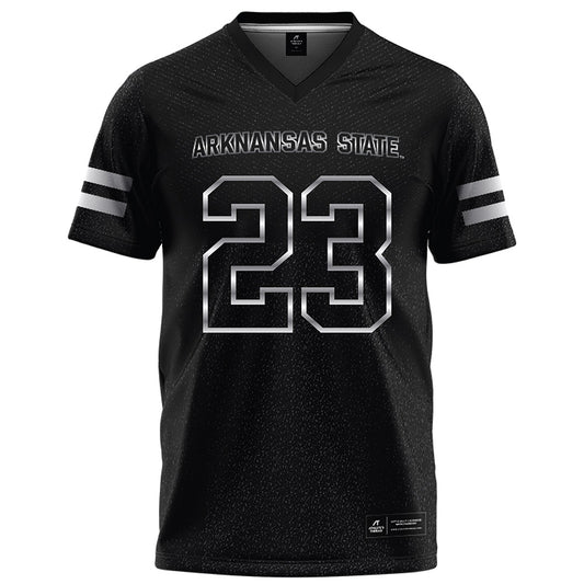 Arkansas State - NCAA Football : Solomon Baggett - Melange Black Football Jersey-0
