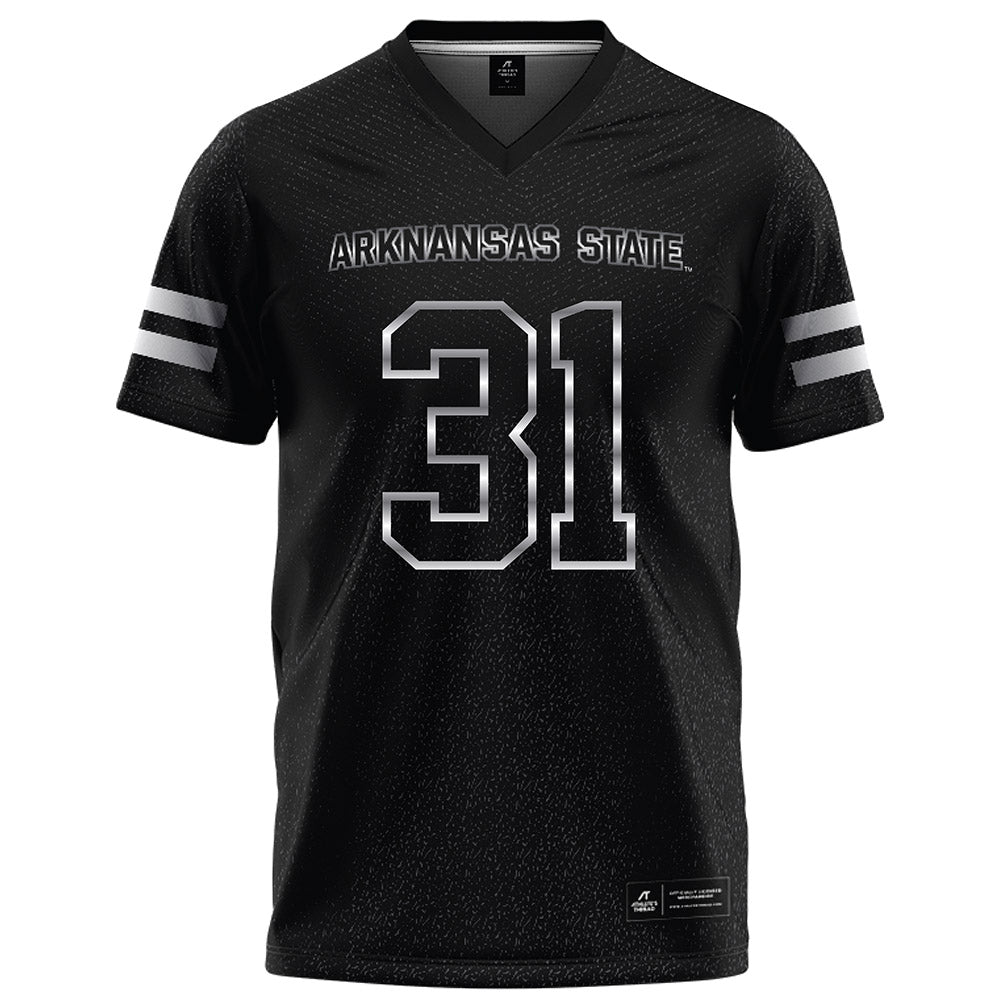 Arkansas State - NCAA Football : Xavier Ross - Melange Black Football Jersey-0