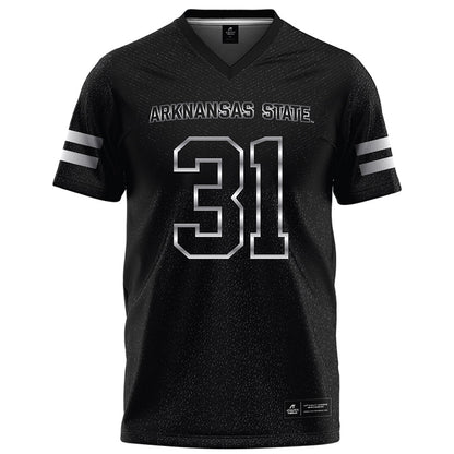 Arkansas State - NCAA Football : Xavier Ross - Melange Black Football Jersey-0