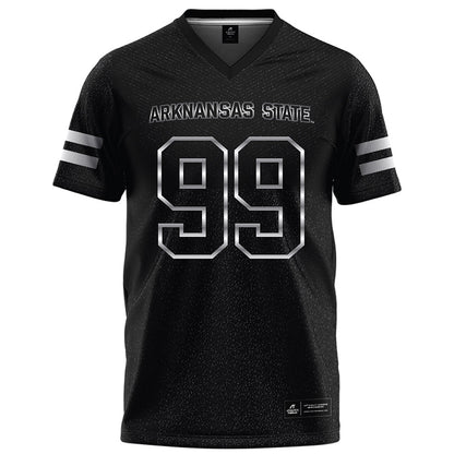 Arkansas State - NCAA Football : Tj Spann - Melange Black Football Jersey-0