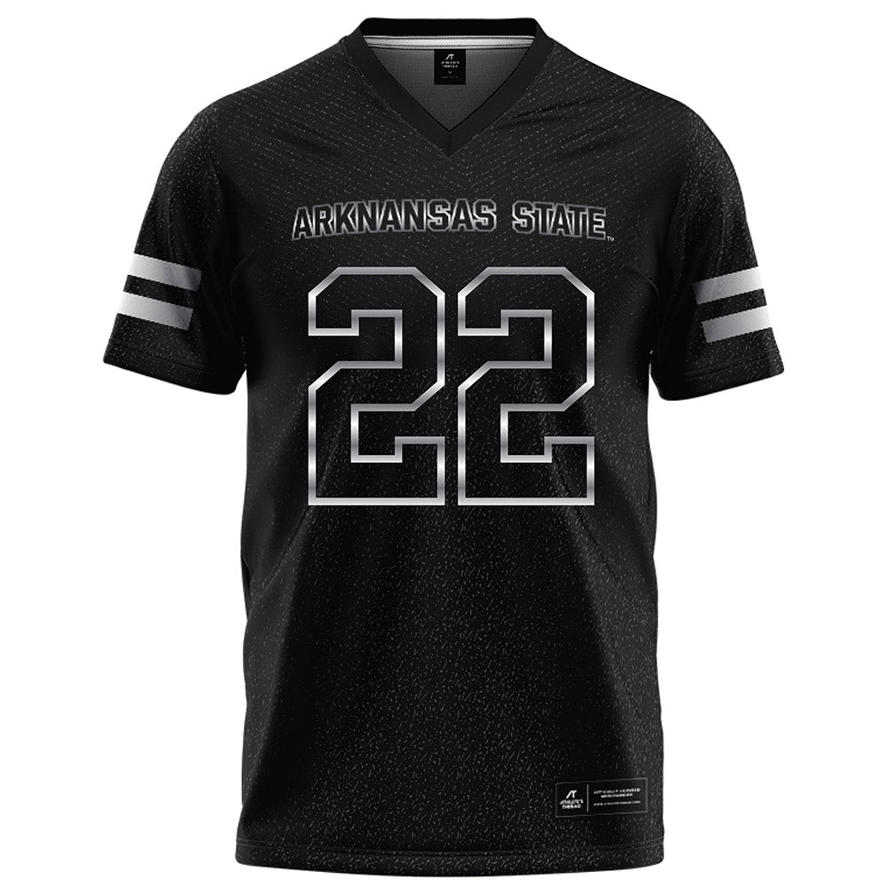 Arkansas State - NCAA Football : Nigel Nelson - Melange Black Football Jersey-0