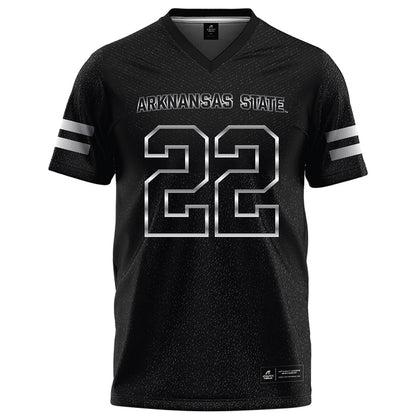 Arkansas State - NCAA Football : Nigel Nelson - Melange Black Football Jersey-0