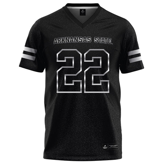 Arkansas State - NCAA Football : Nigel Nelson - Melange Black Football Jersey-0