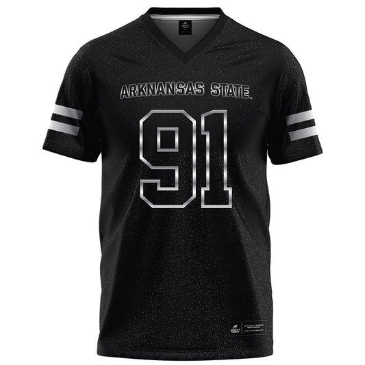 Arkansas State - NCAA Football : Ashtin Rustemeyer - Melange Black Football Jersey