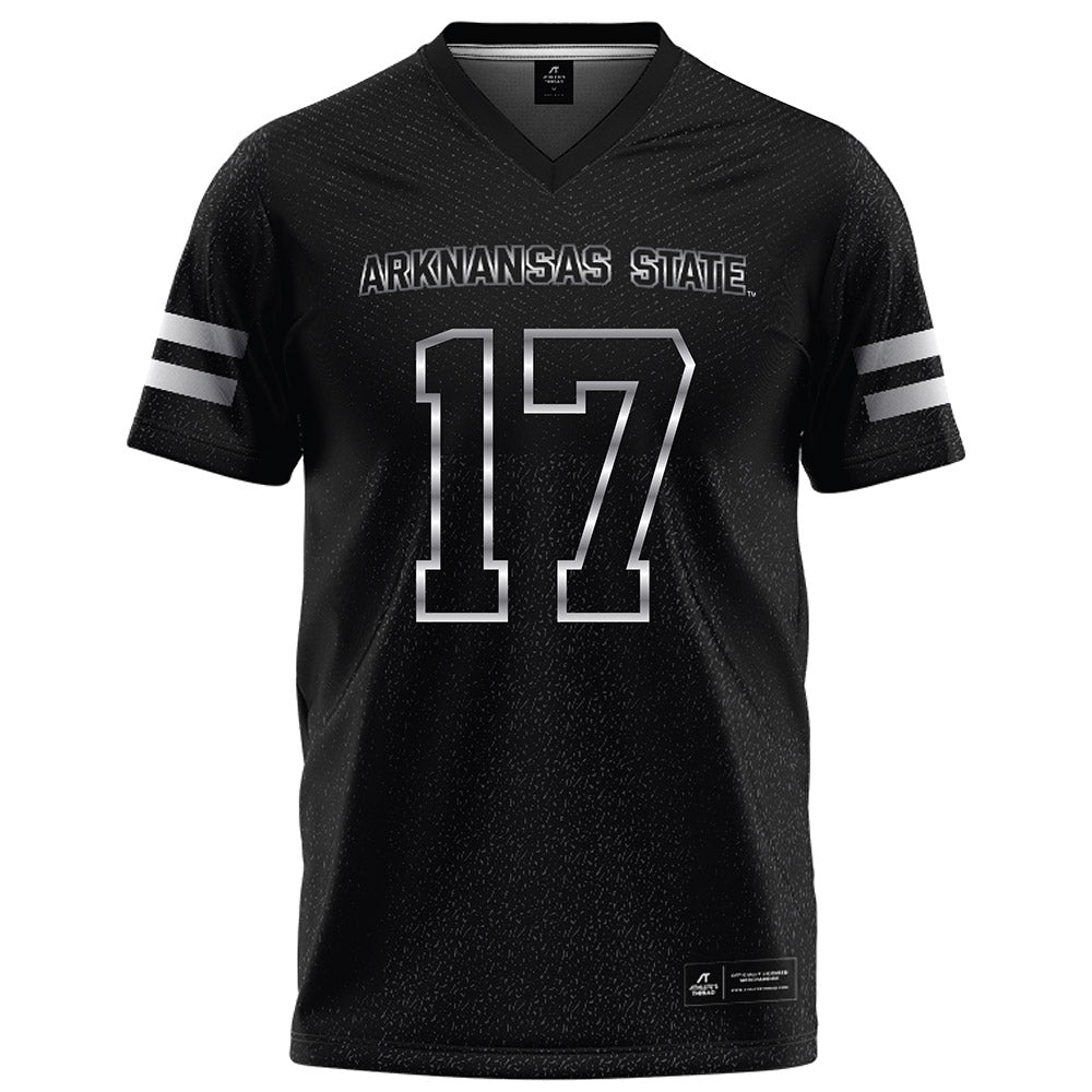 Arkansas State - NCAA Football : Jabari Bush - Melange Black Football Jersey