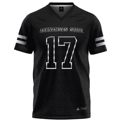 Arkansas State - NCAA Football : Jabari Bush - Melange Black Football Jersey