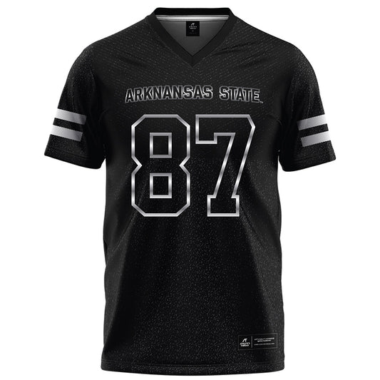 Arkansas State - NCAA Football : Samuel Boozer - Melange Black Football Jersey-0