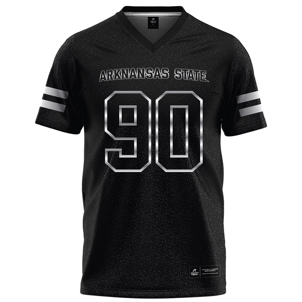 Arkansas State - NCAA Football : Lincoln Stueve - Melange Black Football Jersey-0