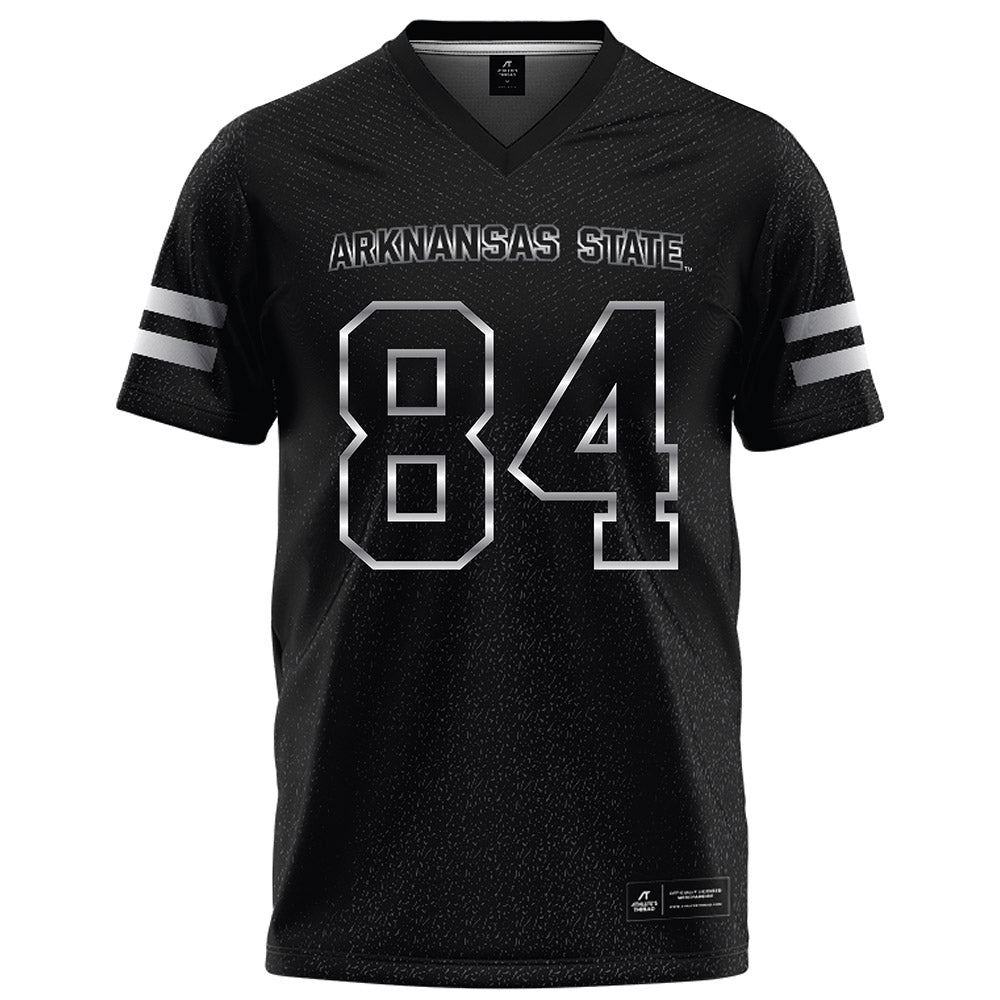 Arkansas State - NCAA Football : Reed Linder - Melange Black Football Jersey