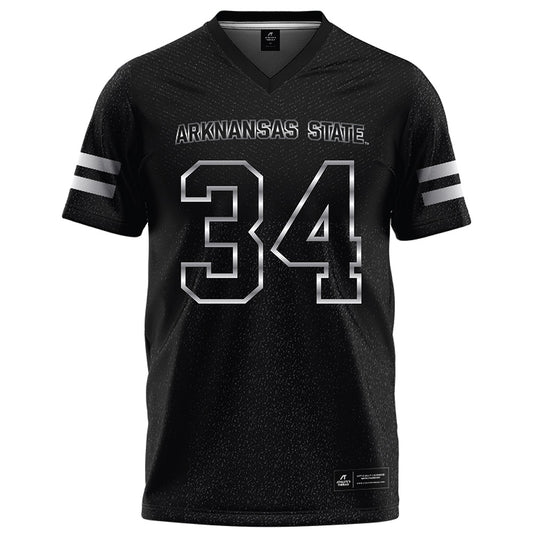 Arkansas State - NCAA Football : Clune Van Andel - Melange Black Football Jersey