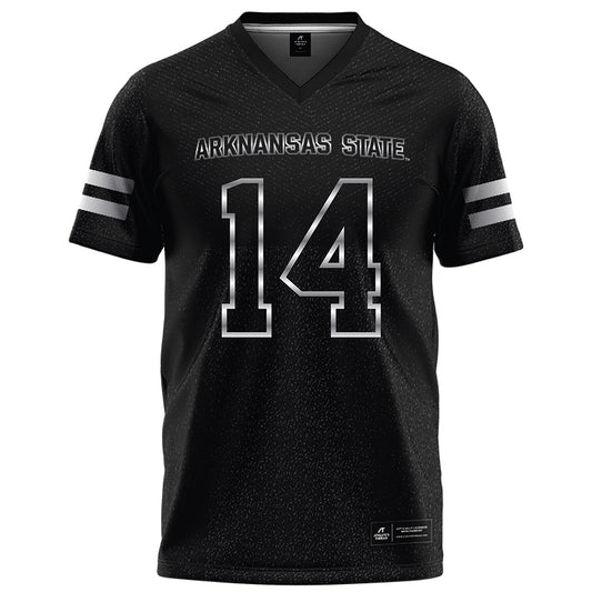 Arkansas State - NCAA Football : AJ Wallace - Melange Black Football Jersey-0