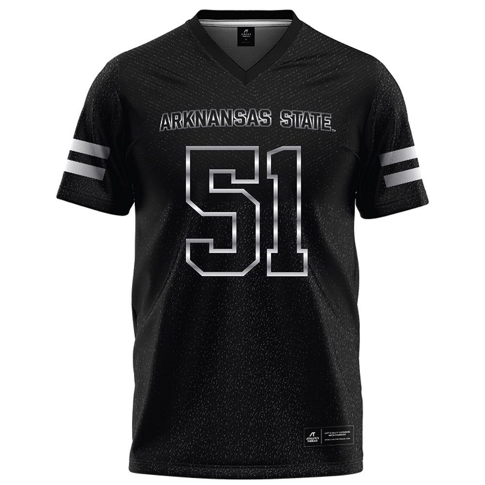 Arkansas State - NCAA Football : Cade Channell - Melange Black Football Jersey-0