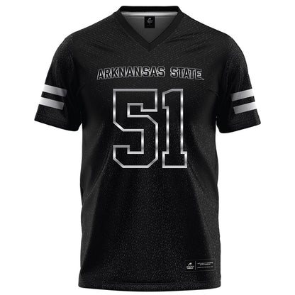 Arkansas State - NCAA Football : Cade Channell - Melange Black Football Jersey-0
