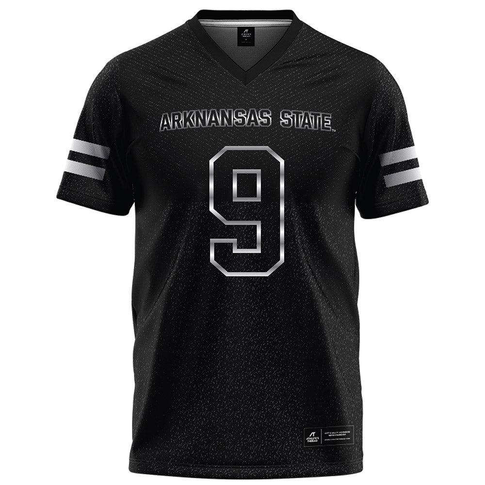 Arkansas State - NCAA Football : Kam Moore - Melange Black Football Jersey-0