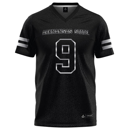 Arkansas State - NCAA Football : Kam Moore - Melange Black Football Jersey-0
