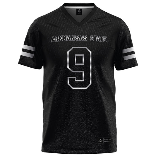 Arkansas State - NCAA Football : Kam Moore - Melange Black Football Jersey-0