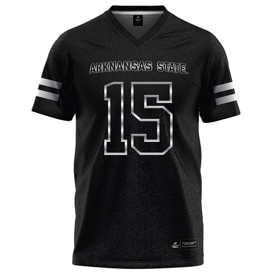 Arkansas State - NCAA Football : Andrew Jones - Melange Black Football Jersey-0
