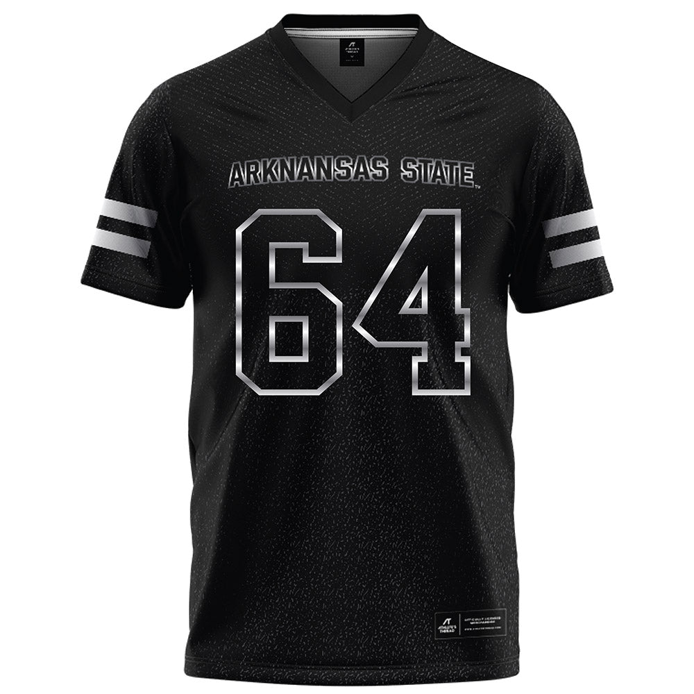 Arkansas State - NCAA Football : Noah Hacker - Melange Black Football Jersey-0