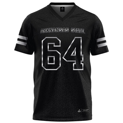 Arkansas State - NCAA Football : Noah Hacker - Melange Black Football Jersey-0