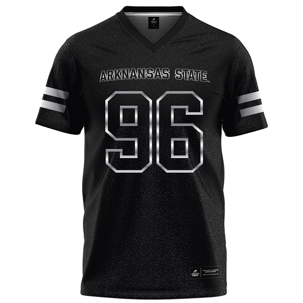 Arkansas State - NCAA Football : Ronnie Blossom - Melange Black Football Jersey-0