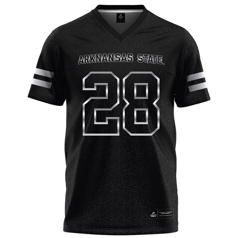 Arkansas State - NCAA Football : Daniel Demery - Melange Black Football Jersey-0