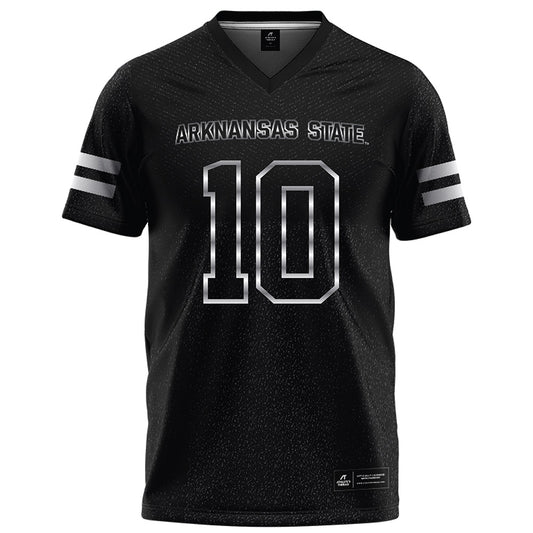 Arkansas State - NCAA Football : Tony Carter - Melange Black Football Jersey-0