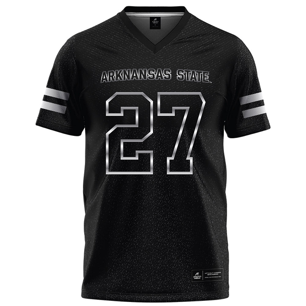 Arkansas State - NCAA Football : AJ Thomas - Melange Black Football Jersey-0