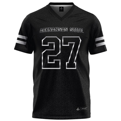 Arkansas State - NCAA Football : AJ Thomas - Melange Black Football Jersey-0