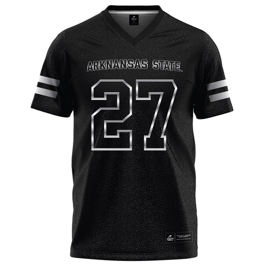Arkansas State - NCAA Football : AJ Thomas - Melange Black Football Jersey-0