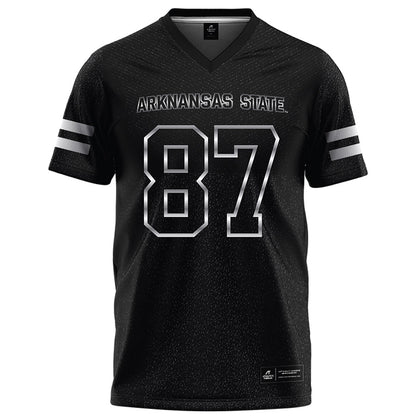 Arkansas State - NCAA Football : Tyler Little - Melange Black Football Jersey