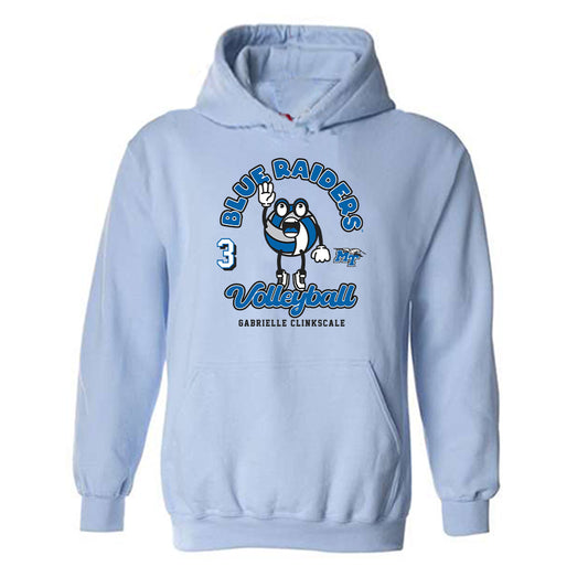 MTSU - NCAA Women's Volleyball : Gabrielle Clinkscale - Fashion Shersey Hooded Sweatshirt-0
