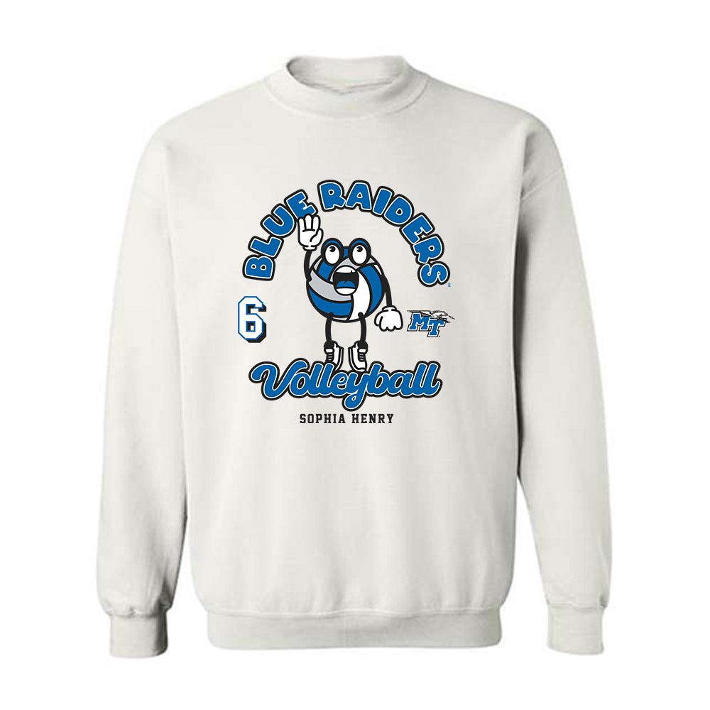 MTSU - NCAA Women's Volleyball : Sophia Henry - Fashion Shersey Crewneck Sweatshirt-0