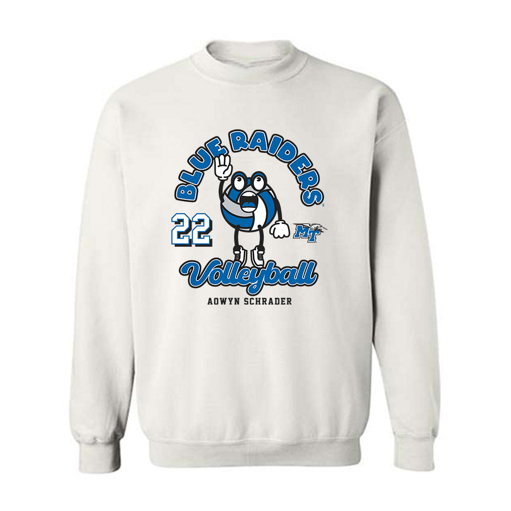 MTSU - NCAA Women's Volleyball : Aowyn Schrader - Fashion Shersey Crewneck Sweatshirt-0