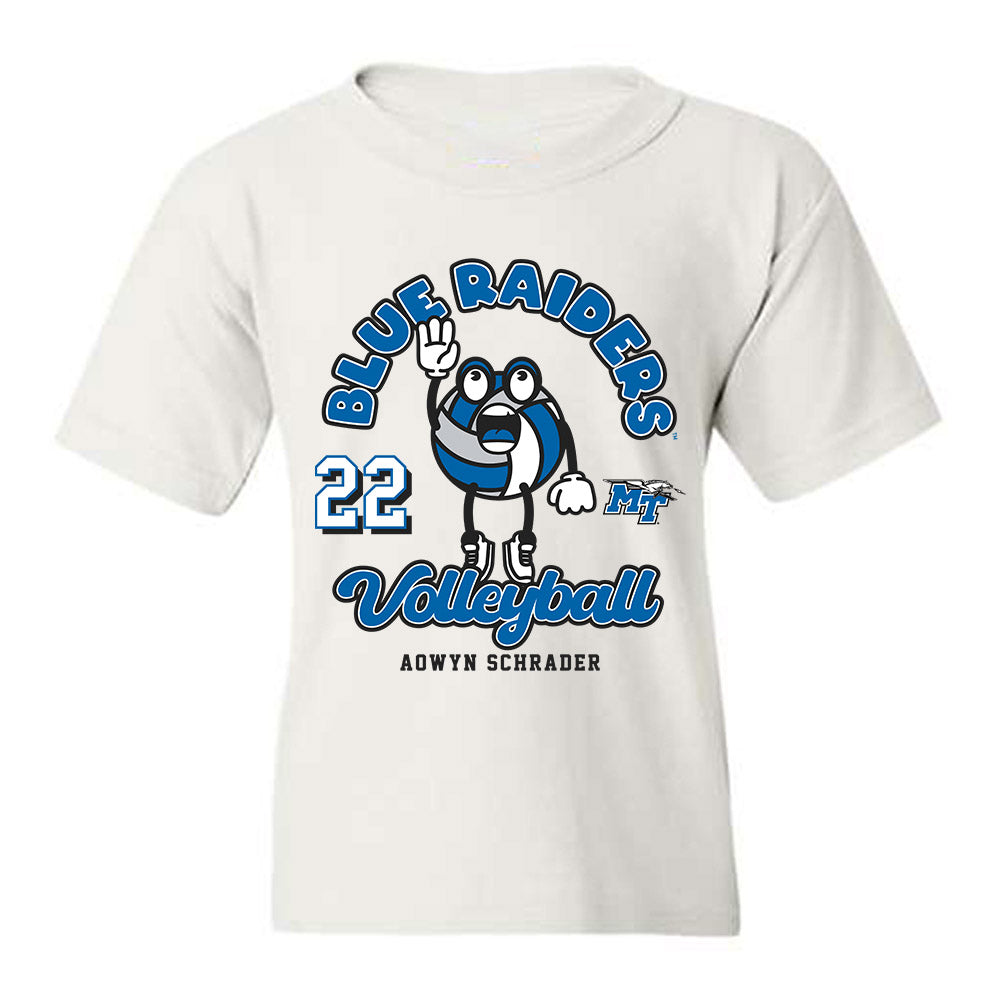 MTSU - NCAA Women's Volleyball : Aowyn Schrader - Fashion Shersey Youth T-Shirt-0
