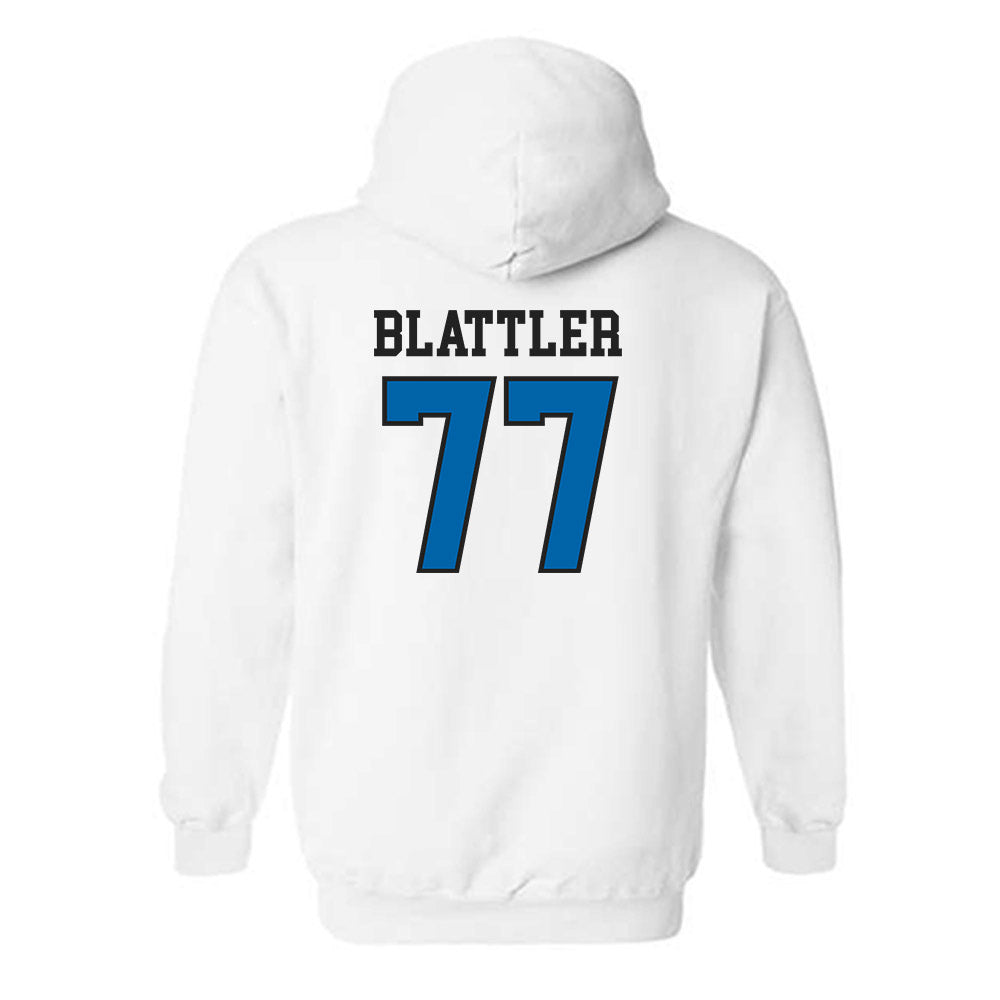 MTSU - NCAA Football : Diego Blattler - Classic Shersey Hooded Sweatshirt-1